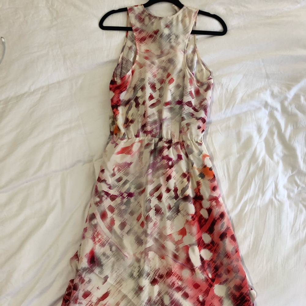 PARKER Pink Ruffle High/Low Dress - Picture 4 of 4
